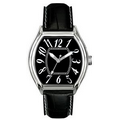 Pedre Men's Soho black dial strap watch